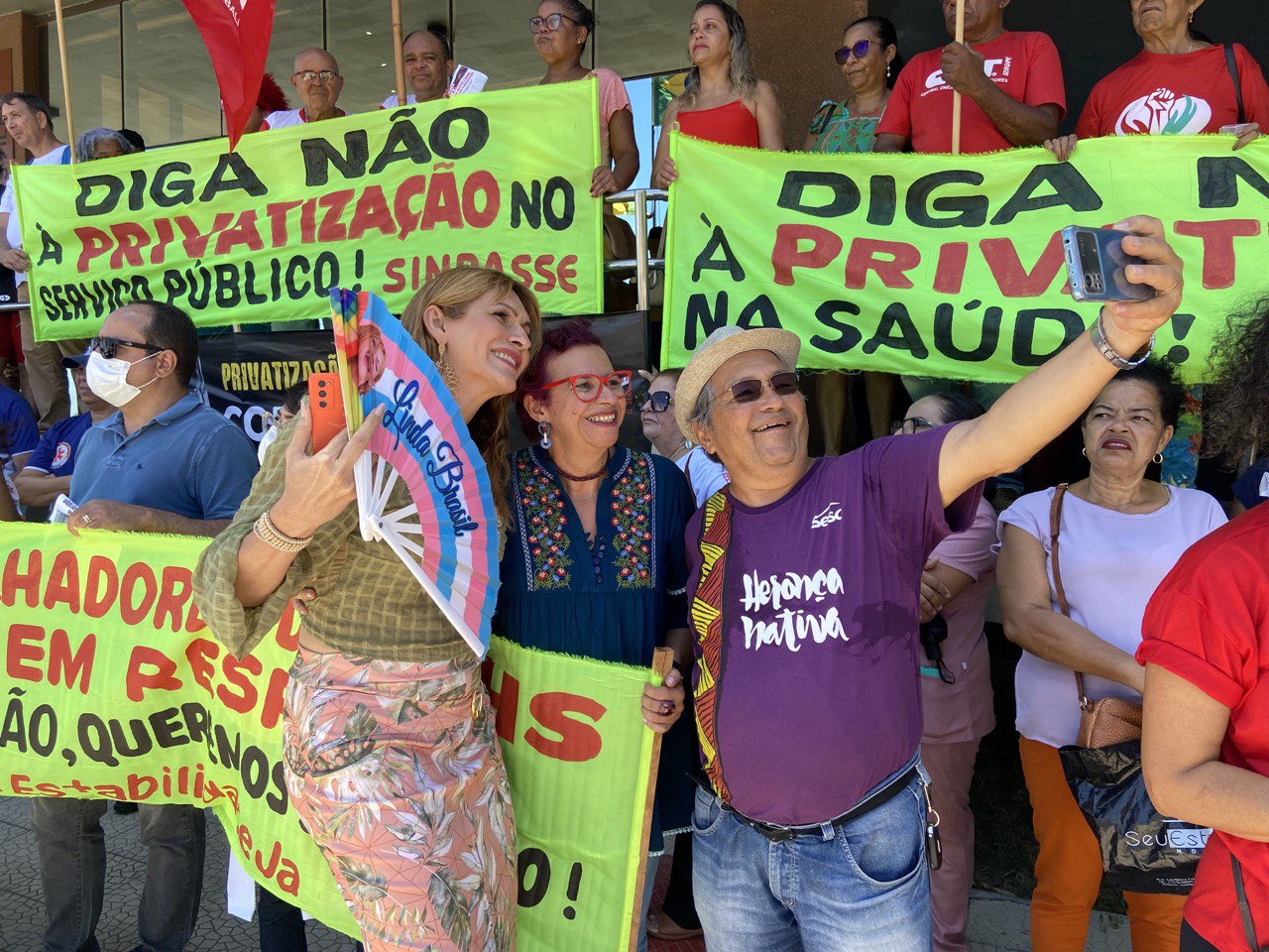 “A luta contra a privatização é de toda a população sergipana, não só dos servidores”, afirmou a vereadora professora Sonia Meire