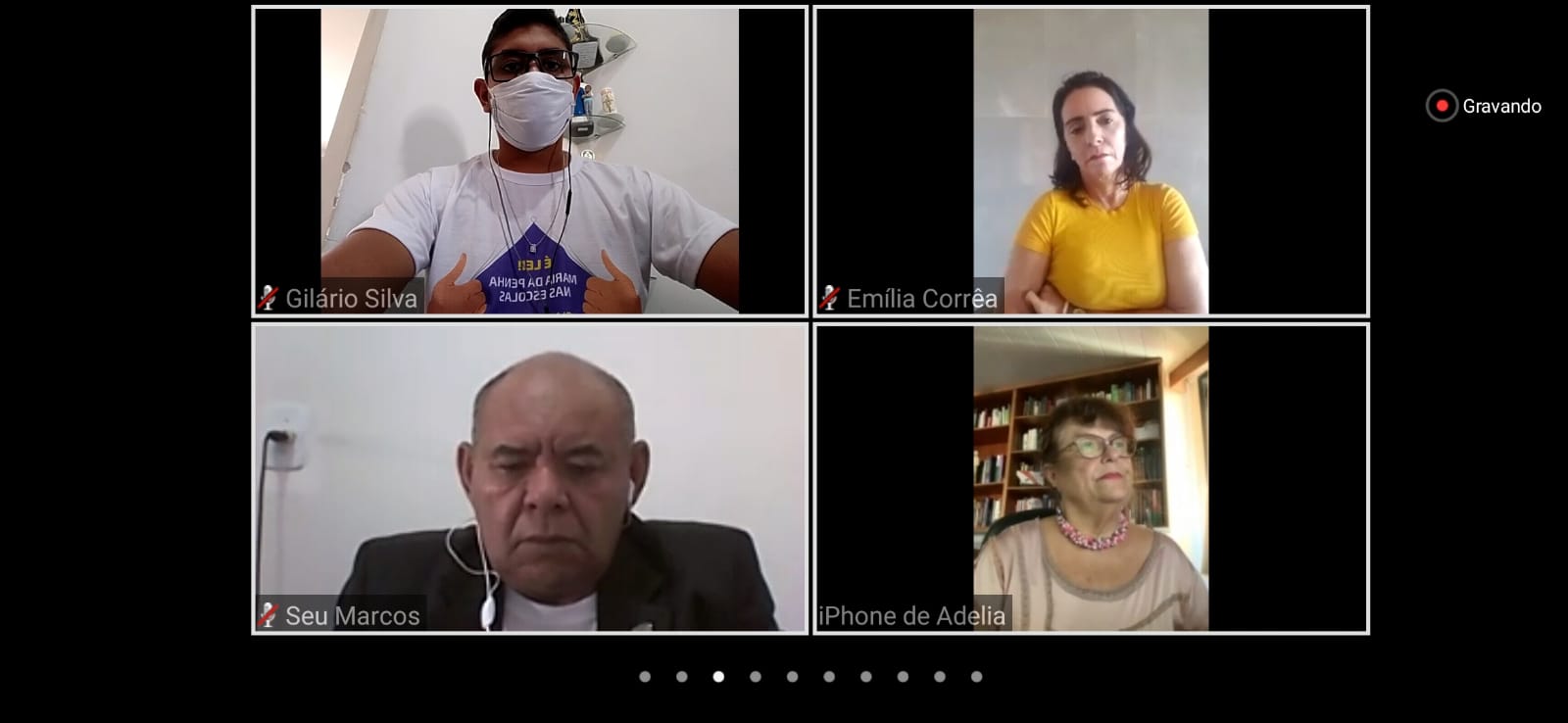 Dia Nacional da Mulher: Seu Marcos participa de encontro virtual sobre violência doméstica e familiar