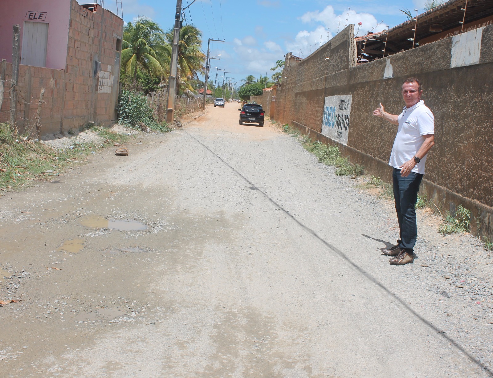 Dr. Gonzaga questiona obras prometidas para o Povoado Areia Branca