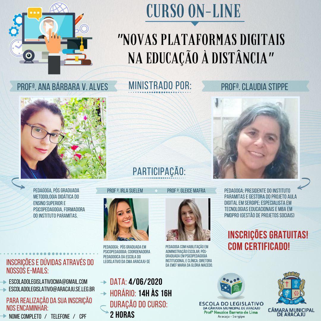 Escola do Legislativo abre inscrição para o curso "Novas plataformas digitais na educação à distância"