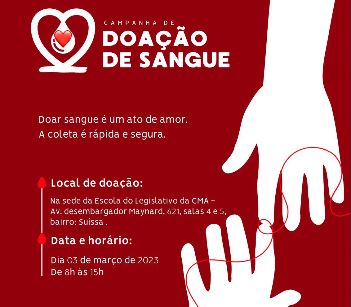 Escola do Legislativo da CMA promove campanha de doação de sangue