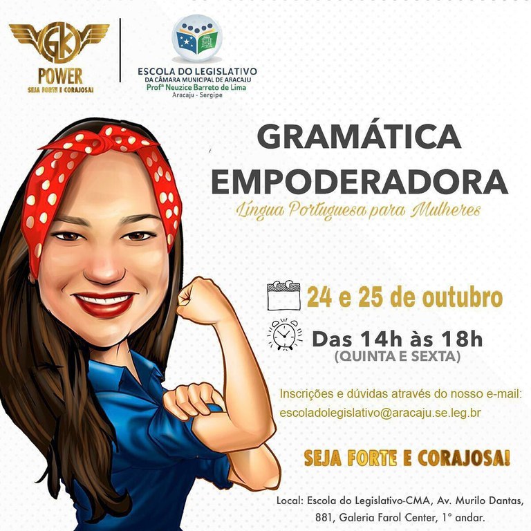 Escola do Legislativo da CMA realizará curso de Gramática Emponderadora para mulheres