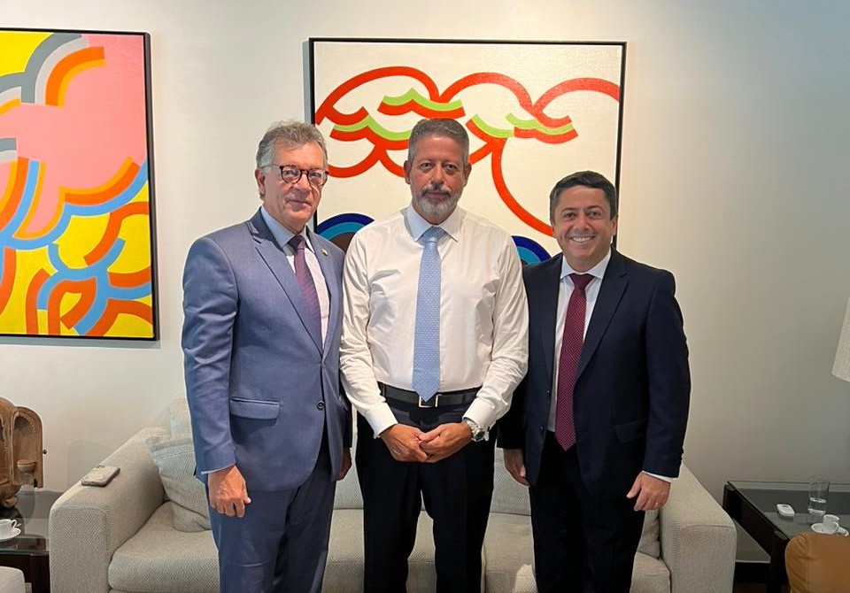 Fabiano Oliveira visita presidente da Câmara dos Deputados, Arthur Lira, em Brasília