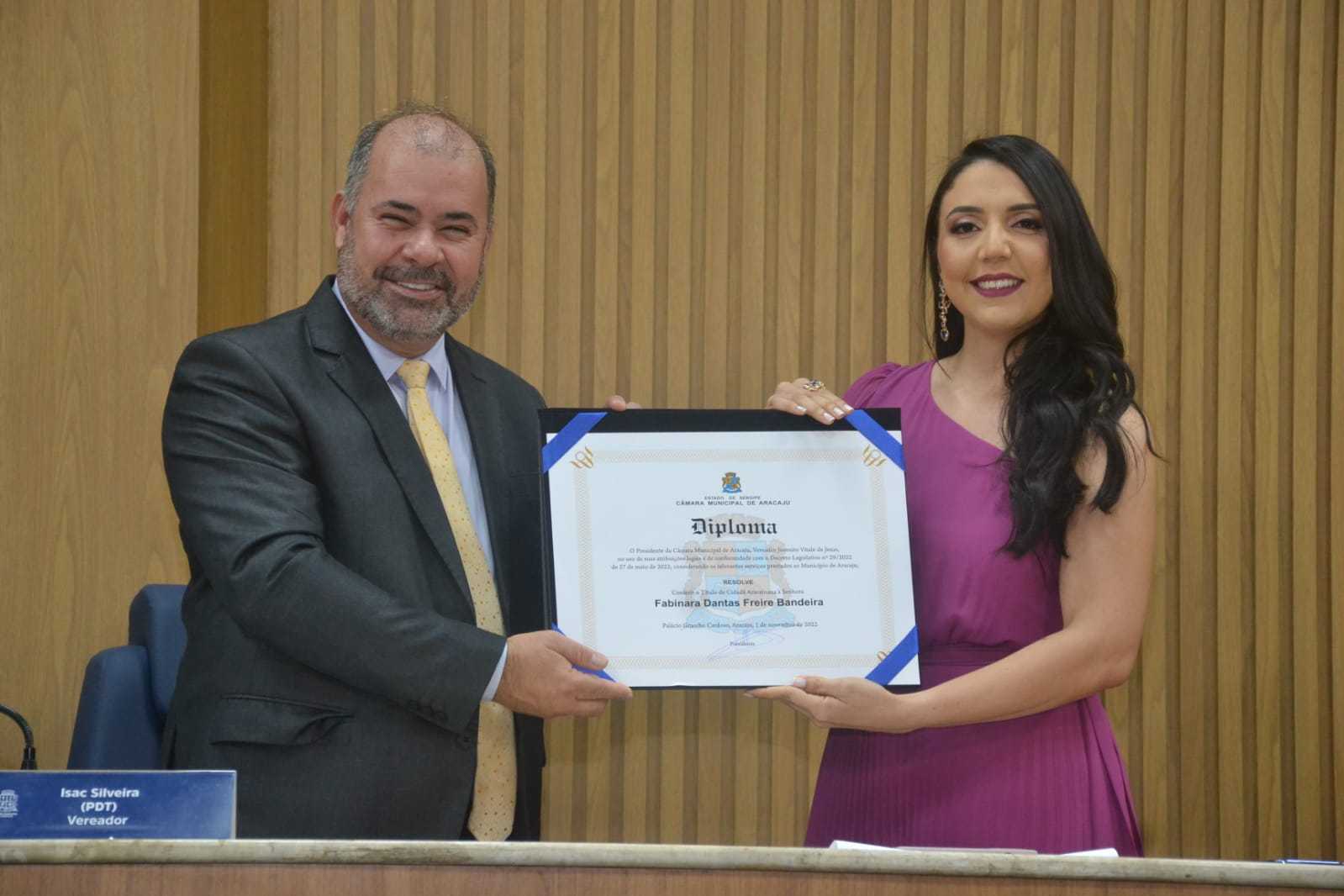 Fabinara Bandeira é a mais nova cidadã aracajuana