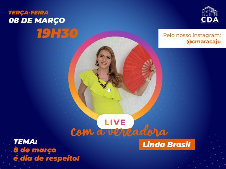 Linda Brasil é a convidada da Live Parlamento Digital