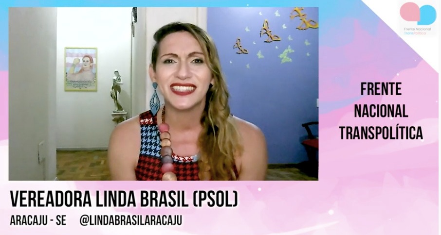 Linda Brasil participa de lançamento da Frente Nacional Transpolítica