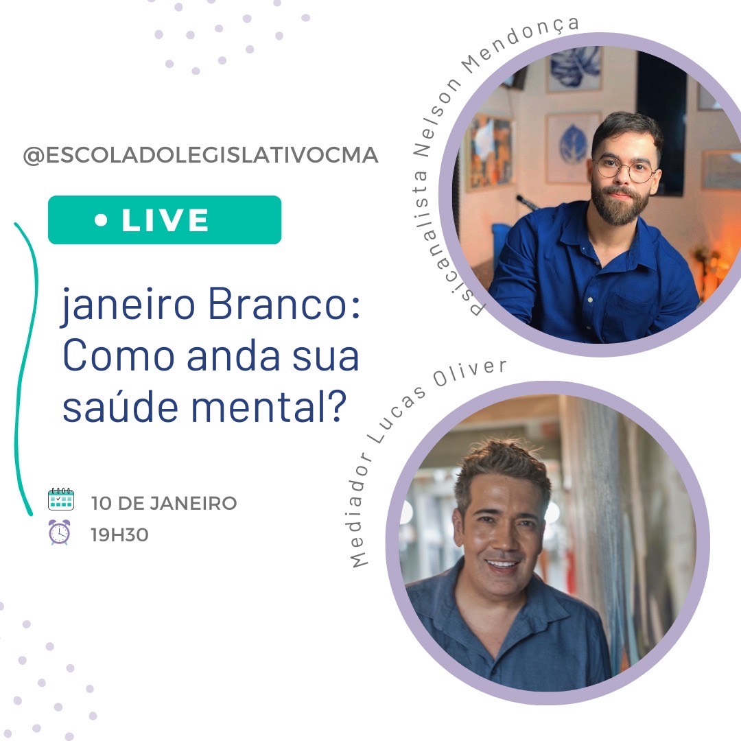 Live fala sobre Janeiro Branco nesta sexta-feira, 10