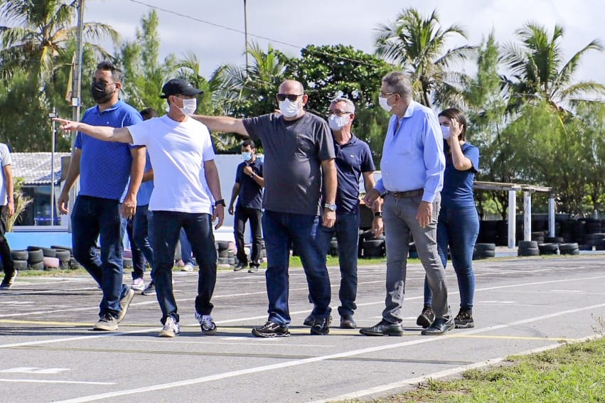 Nitinho acompanha início das obras para internacionalização do Kartódromo de Aracaju