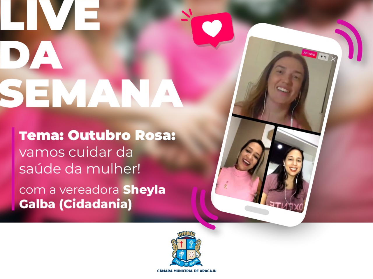 Outubro Rosa é tema de Live no Parlamento Digital