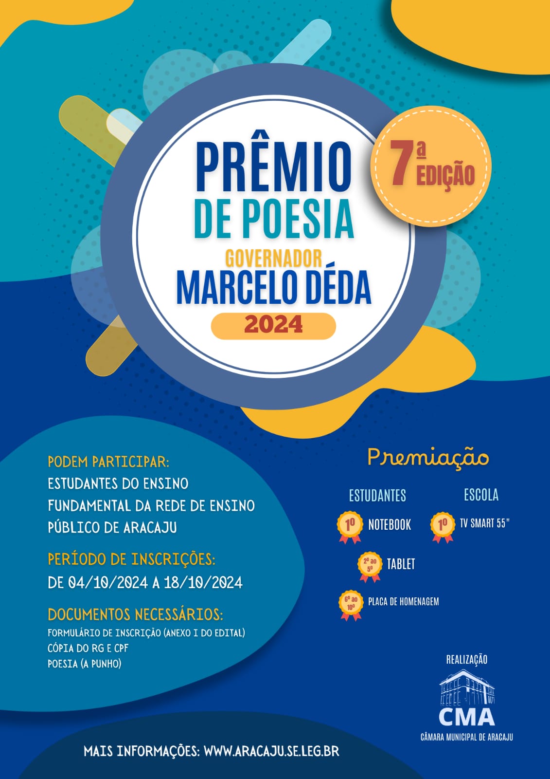 Resultado provisório da 7ª edição do Prêmio de Poesia Governador Marcelo Déda é divulgado 