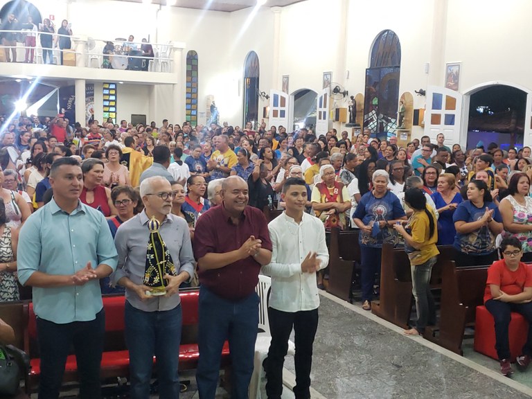 Seu Marcos participa da 11ª noite do Dozenário de Nossa Senhora Aparecida no Bugio