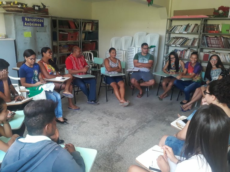 Seu Marcos participa de reunião do Grupo Jovens Desperta no Lamarão