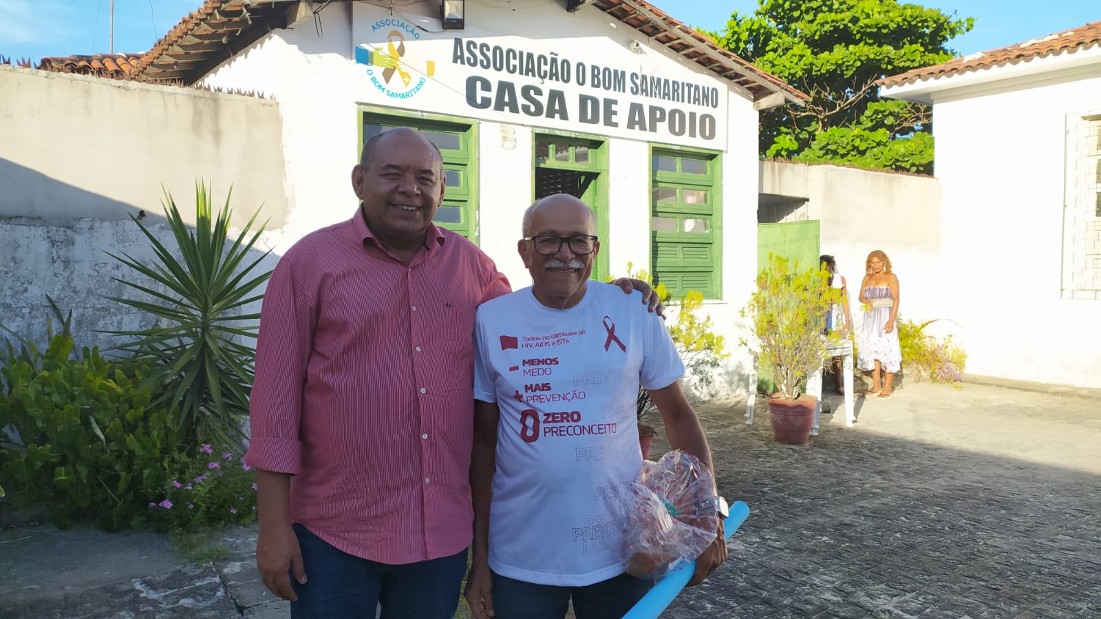 Seu Marcos visita à Casa de Apoio O Bom Samaritano