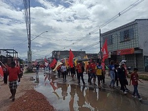 Sonia Meire defende a classe trabalhadora em Ato Público no bairro Santa Maria 