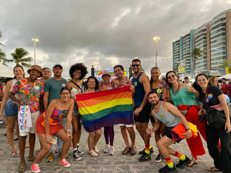 Sonia  Meire participa da 23ª parada LGBT+ em Aracaju