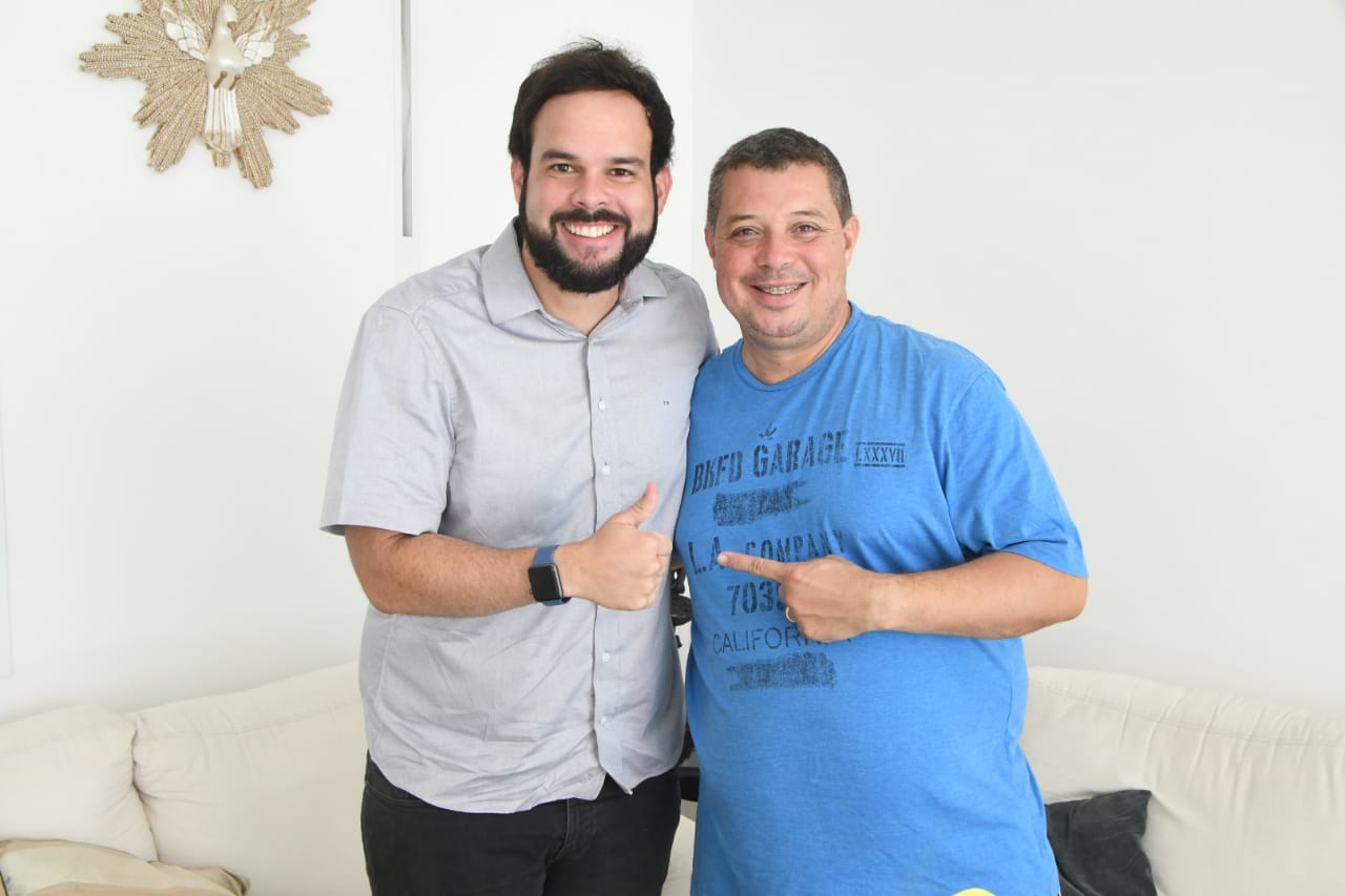 Thiaguinho Batalha visita o deputado federal Fábio Mitidieri e apresenta diversos projetos