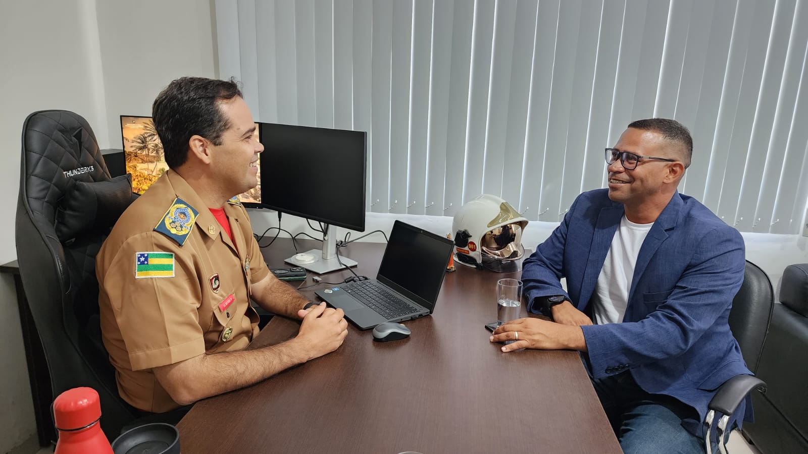 Vereador Sargento Byron visita comando geral do Corpo de Bombeiros Militar de Sergipe