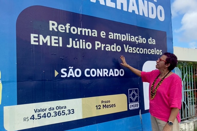 Vereadora professora Sonia Meire fiscaliza reformas nas escolas municipais em Aracaju